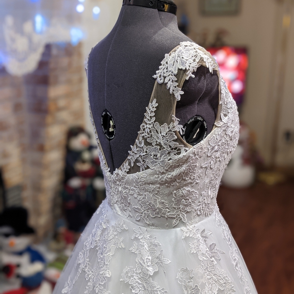 Open Back Ball Gown Wedding Dress